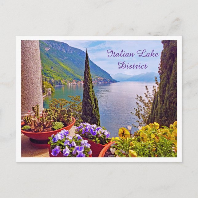 Italian Lake District Postcard (Front)