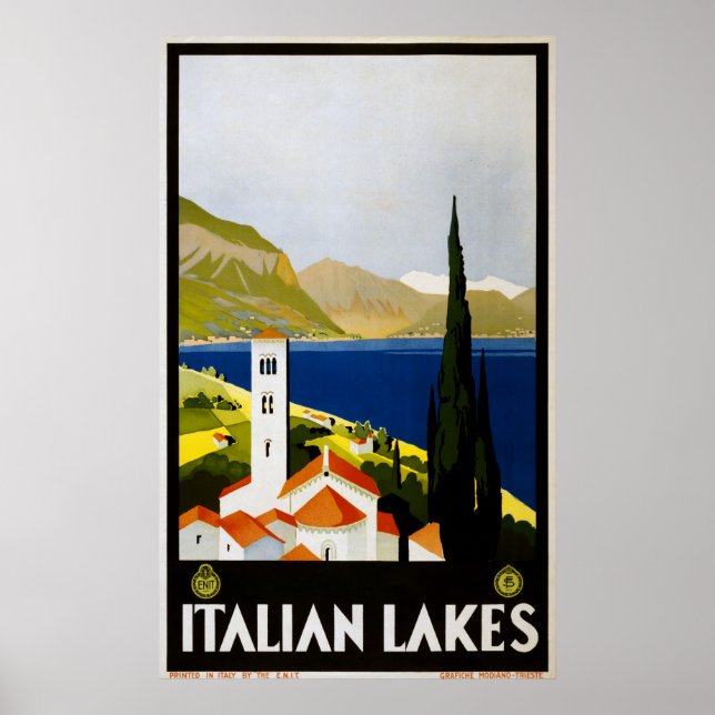 Italian Lakes Poster (Front)