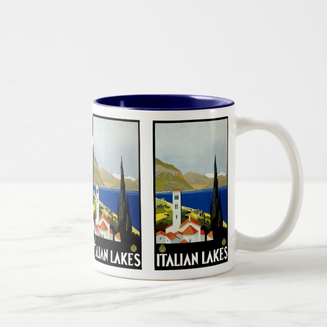 Italian Lakes Two-Tone Coffee Mug (Right)