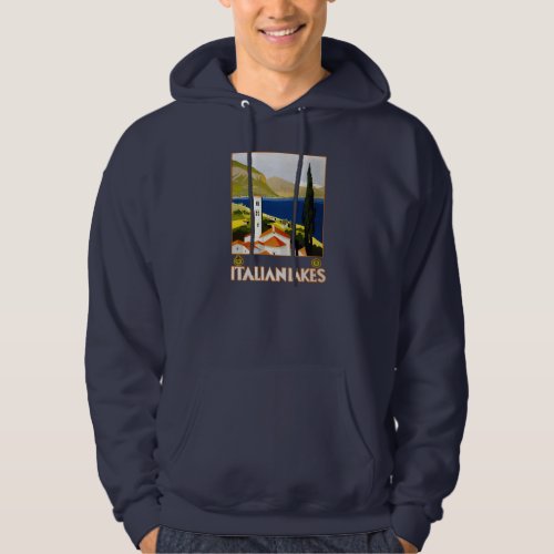 Italian Lakes Vintage Travel Italy Hoodie