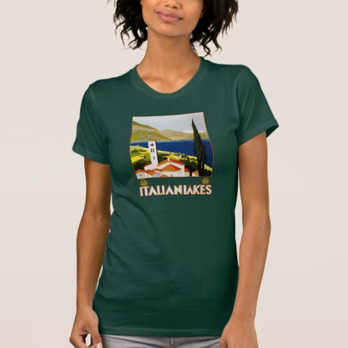 Italian Lakes Vintage Travel Italy T_Shirt