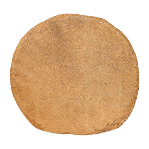 Italian Lambskin Leather: Vintage Texture Pouf