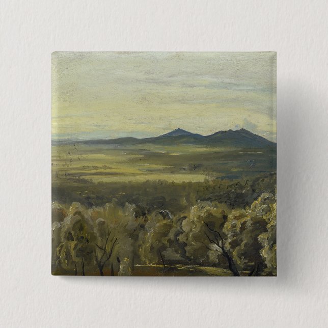 Italian Landscape, 1833 Button (Front)