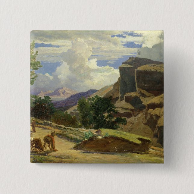 Italian Landscape Button (Front)