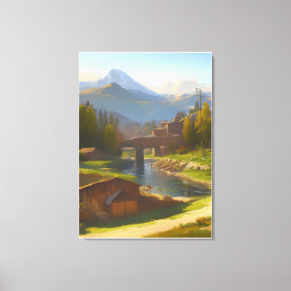 italian landscape canvas print
