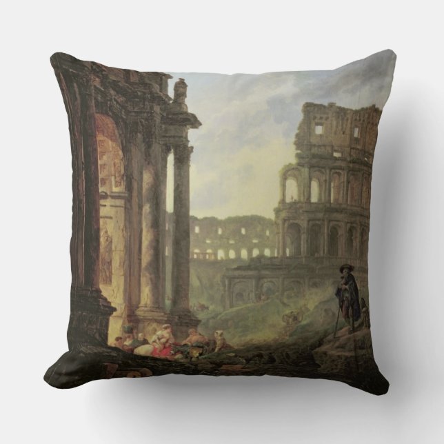 Italian landscape throw pillow (Front)