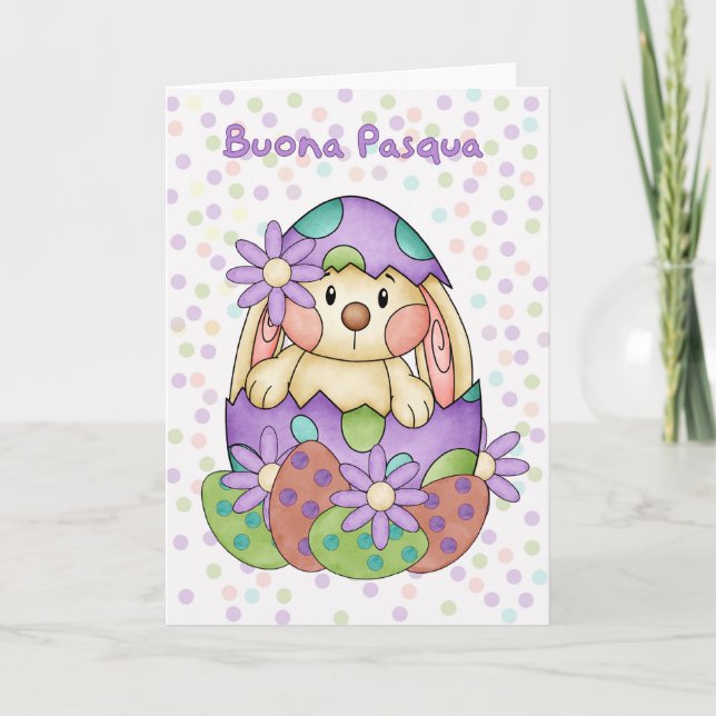 Italian Language Easter Card - Buona Pasqua (Front)