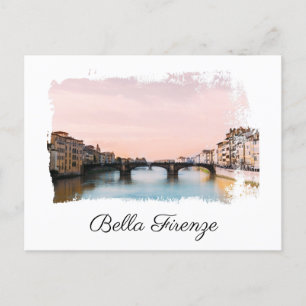 ** Italian Language Firenze Italia AP12 Florence Postcard