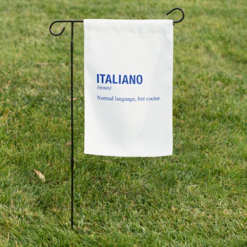 ITALIAN Language Garden Flag