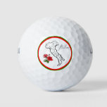 *~*  Italian Language Italia Italy Map Rose Golf Balls at Zazzle