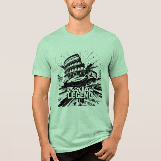 Italian Legend Colosseum and Super Car Tri-Blend Shirt