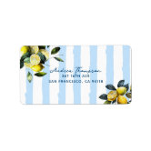 Lemon Citrus Address Labels | Zazzle