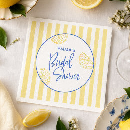 Italian Lemon Bridal Shower Napkins