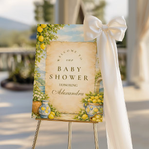Italian Lemon Garden Baby Shower Foam Board