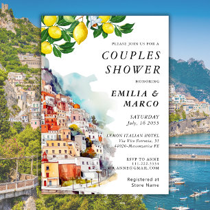 Italian Lemon Summer Couples Shower Invitation