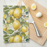 Italian Lemons Amalfi Coast Kitchen Towel<br><div class="desc">Italy beautiful lemons of Amalfi Coast for your kitchen towels.
Bellissima Italia Shop©️</div>