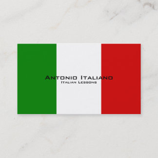 Italian Lessons / Italian Teacher Business Card
