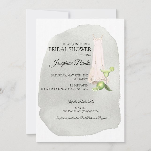Italian Limes Bridal Shower Invitation (Front)