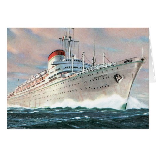 Italian Line's Augustus Cards (Front Horizontal)