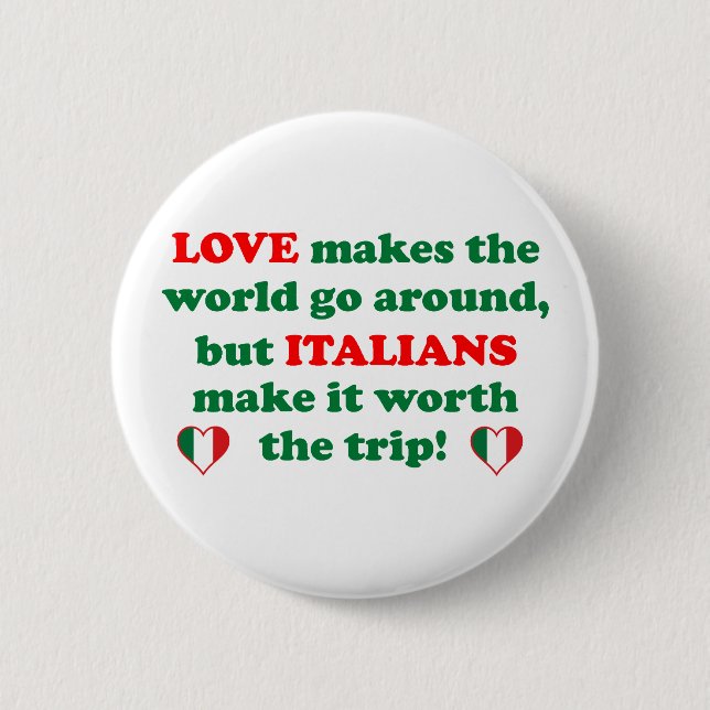 Italian Love Button (Front)