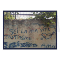 Italian Love Graffiti Cards