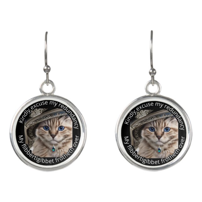 Italian Luxury Cats:  Skylar Earrings (Front)