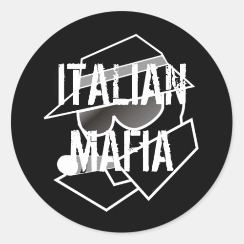 Italian Mafia Classic Round Sticker