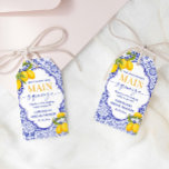 Italian Main Squeeze Bridal Shower  Gift Tags<br><div class="desc">Add a sweet touch to your main squeeze bridal shower theme with these Personalized She Found Her Main Squeeze Bridal Shower Gift Tags! Featuring a charming lemon design, these tags perfectly complement your main squeeze bridal shower lemon decor. Ideal for a lemon bridal shower theme, they bring fresh and elegant...</div>