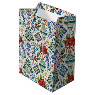 Italian Majolica Christmas Gift Bag