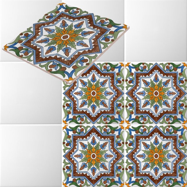 Italian Majolica Pattern Repro Ceramic Tile (Creator Uploaded)