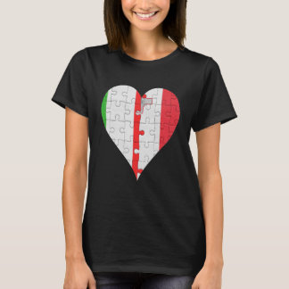 Italian Maltese Flag Heart T-Shirt