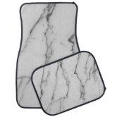 Trendy White And Black Marble Stone Pattern Floor Mat, Zazzle