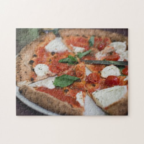 Italian Margherita Pizza Italy Food Jigsaw Puzzle