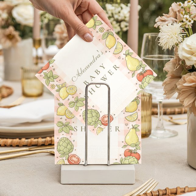 Italian Market Produce Baby Shower Napkins (Creator Uploaded)