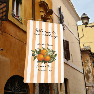 Italian Mediterranean Citrus Lemon Orange Wedding Banner