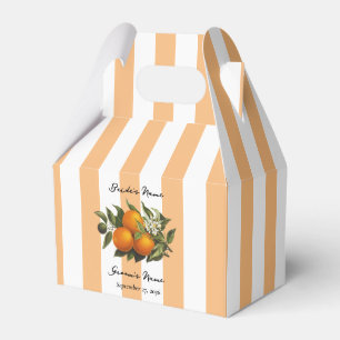 Italian Mediterranean Citrus Lemon Orange Wedding Favor Boxes