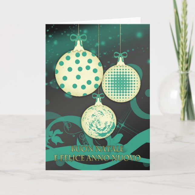 Italian Merry Christmas Christmas Card - Buon Nata (Front)