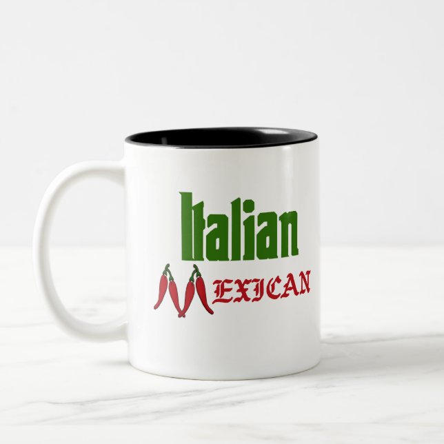 Italian Mexican Coffee Mug (Left)