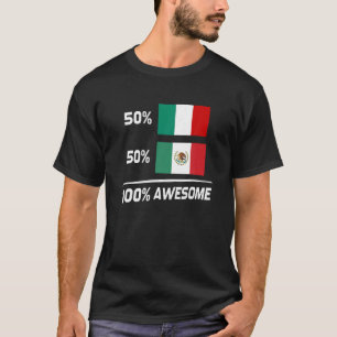 Italian Mexican Flag Italia Italy Mexico T Shirt