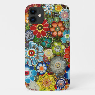 Italian Millefiori Glass Flowers iPhone 11 Case