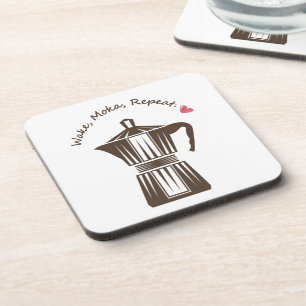 Italian Moka Coffee Pot Beverage Coaster