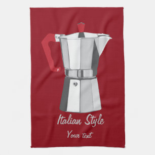Italian Moka Kitchen Towel