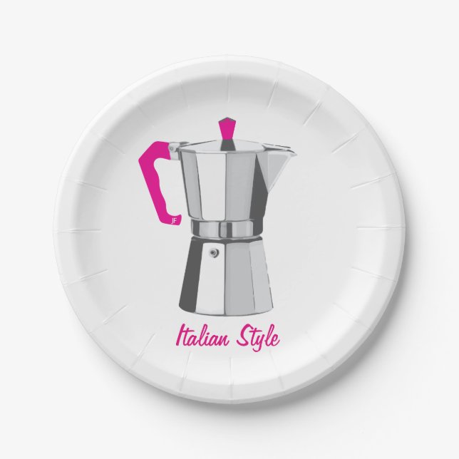 Italian Moka Paper Plates (Front)