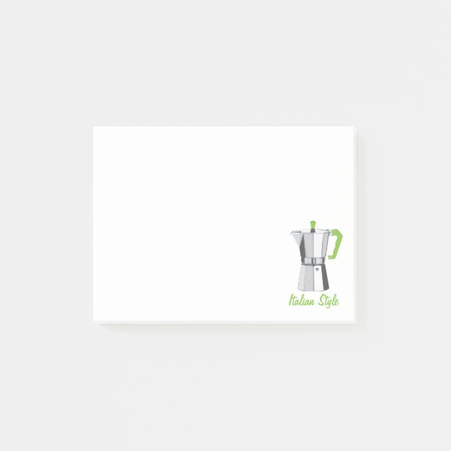 Italian Moka Post-it Notes (Front)