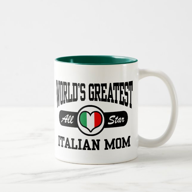 Italian Mom Two-Tone Coffee Mug (Right)
