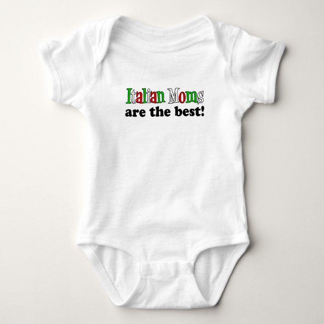 Italian Moms The Best Baby Bodysuit (Front)