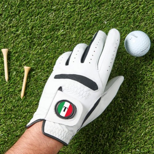 Italian Monogrammed Golf Flag of Italy Golf Glove