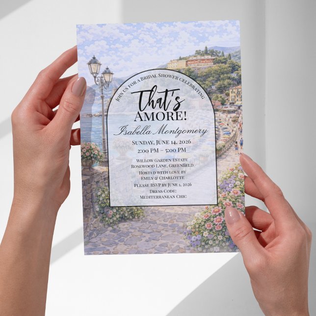 Italian Monterosso al Mare That’s Amore Invitation (Italian Monterosso al Mare That’s Amore Invitations
)