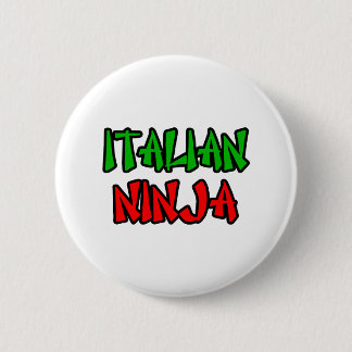 Italian Ninja Pinback Button