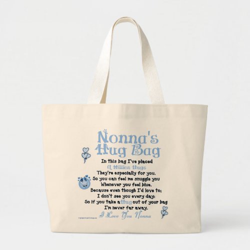 Italian _ Nonna _ Single Verse Large Tote Bag